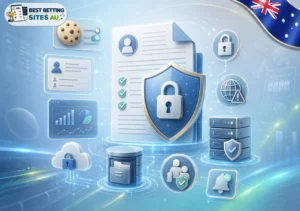 Privacy Policy for Australian betting sites with data shield, cookies, analytics, encrypted server, and access controls